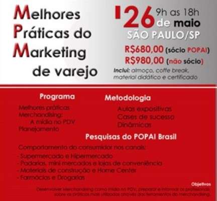 Imagem: Popai Brasil: "Melhores Práticas do Marketing de Varejo"