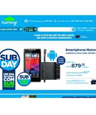 Imagem: Submarino Premia Clientes