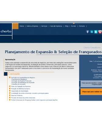 Imagem: Curso de Planejamento de Expansão & Seleção de Franqueados