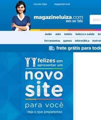 Imagem: Novo Visual do MagazineLuiza.com