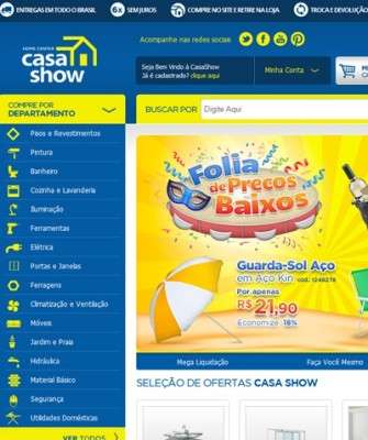 Imagem: Casa Show Entra Para o E-commerce