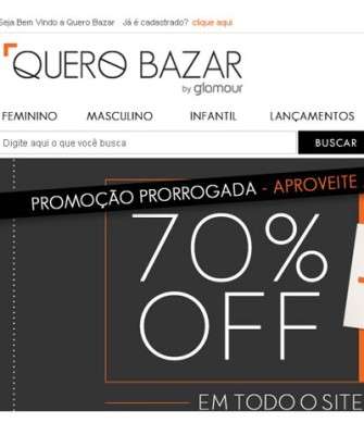 Imagem: Quero Bazar: Novo Outlet Online de Moda