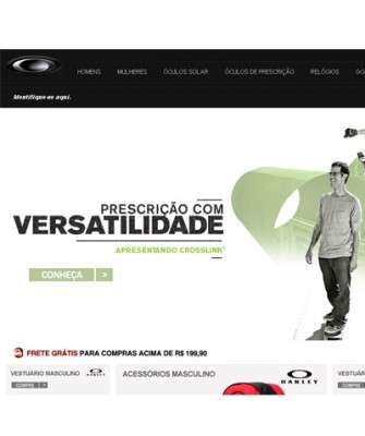 Imagem: Oakley Lança ecommerce