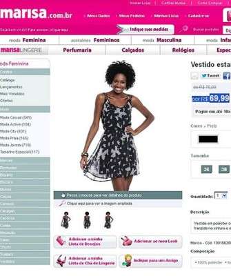 Imagem: Marisa dá Desconto de um Centavo em Vestido