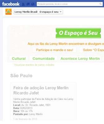 Imagem: Leroy Merlin Lança Aplicativo Para o Facebook