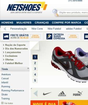 Imagem: Entrega Super Expressa da Netshoes em Cidades do Pernambuco