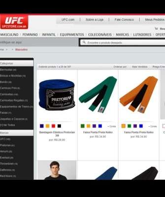 Imagem: Parceria: UFC e Netshoes Lançam Loja Virtual
