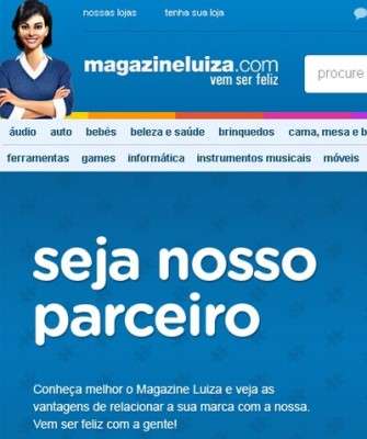 Imagem: Magazineluiza.com Abre Espaço Para Parcerias