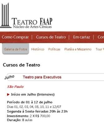 Imagem: Teatro Para Executivos Abre Inscrições