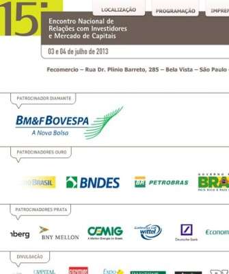Imagem: Encontro Nacional de Relações com Investidores e Mercado de Capitais