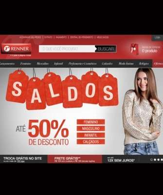 Imagem: Renner Oferece Desconto Para Aumentar Vendas Online