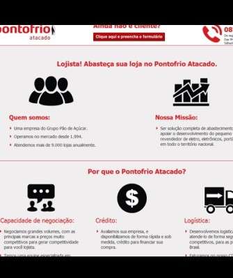 Imagem: Pontofrio Atacado Prepara Entrada no e-commerce