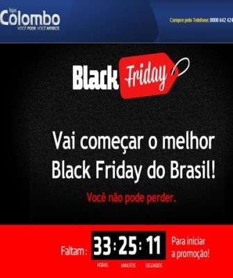 Imagem: Black Friday da Colombo