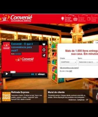 Imagem: Convenié Promete Entrega em 1 Hora