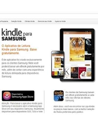 Imagem: Samsung e Amazon Anunciam Parceria para E-Books