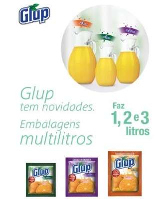 Imagem: Refresco Glup: o Único com Rendimento de 2 e 3 Litros