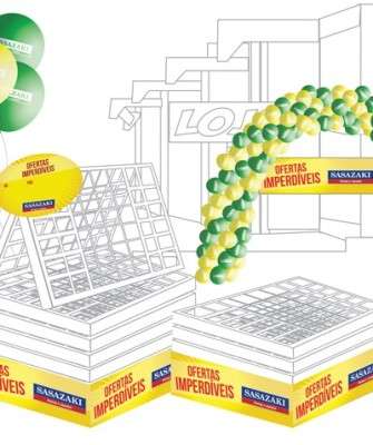 Imagem: Sasazaki Colore Lojas de Verde e Amarelo