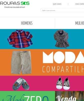 Imagem: Roupas S.O.S Aposta em Brechó Virtual