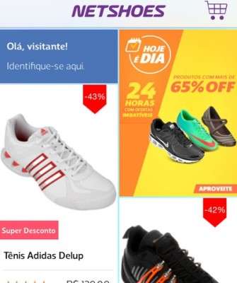 Imagem: App da Netshoes Permite Realizar Compras