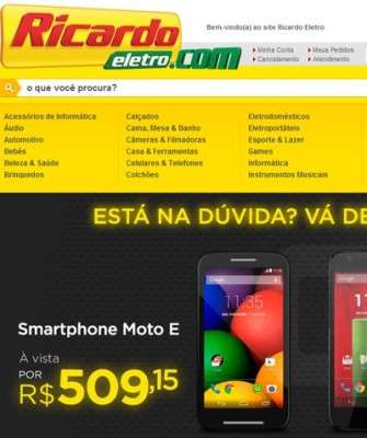Imagem: Ricardo Eletro Aposta no E-commerce