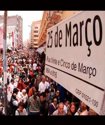 Imagem: Lojas da 25 de Março no Comércio Eletrônico