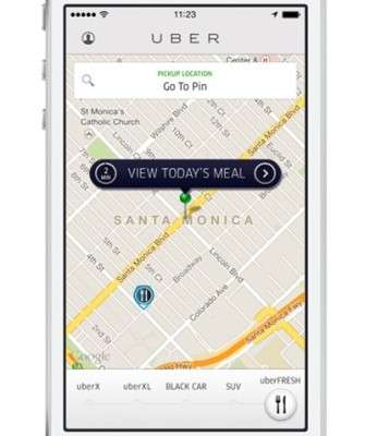 Imagem: Uber Testa Entrega de Refeições