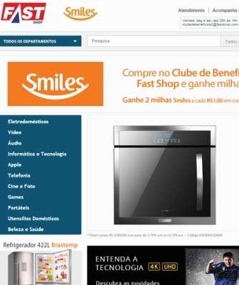 Imagem: Smiles e Fast Shop: Parceria para Acúmulo de Milhas