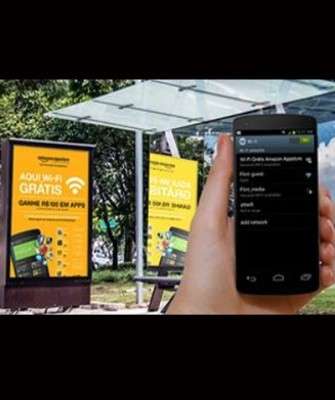 Imagem: Amazon Fornece Wi-Fi em Pontos de Ônibus de SP