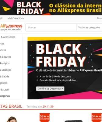 Imagem: AliExpress.com Participa da Black Friday Brasileira