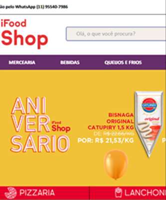 Destaque iFood Shop Reduz Tempo de Compra de Restaurantes